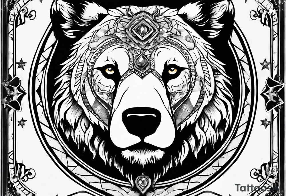 The fool tarot as a bear tattoo idea