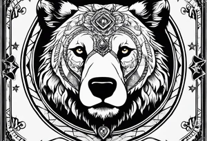 The fool tarot as a bear tattoo idea