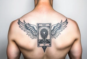 Tarot card theme sleeve tattoo idea