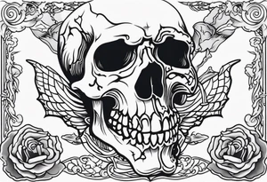 loose lips sink ships skeleton's and death wicked tattoo idea