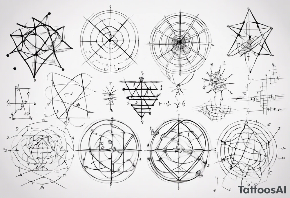 The mathematical friendship graph from graph theory that is cute, with vertices and edges, not an actual wind tattoo idea