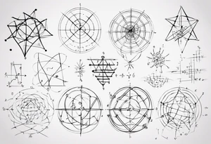 The mathematical friendship graph from graph theory that is cute, with vertices and edges, not an actual wind tattoo idea