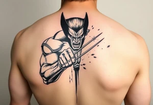 Marvels Wolverine fighting the incredible hulk tattoo idea