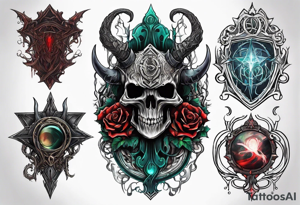 Eldritch god, bloodborne hunter's mark tattoo idea