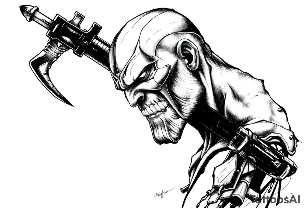 thanos tattoo idea