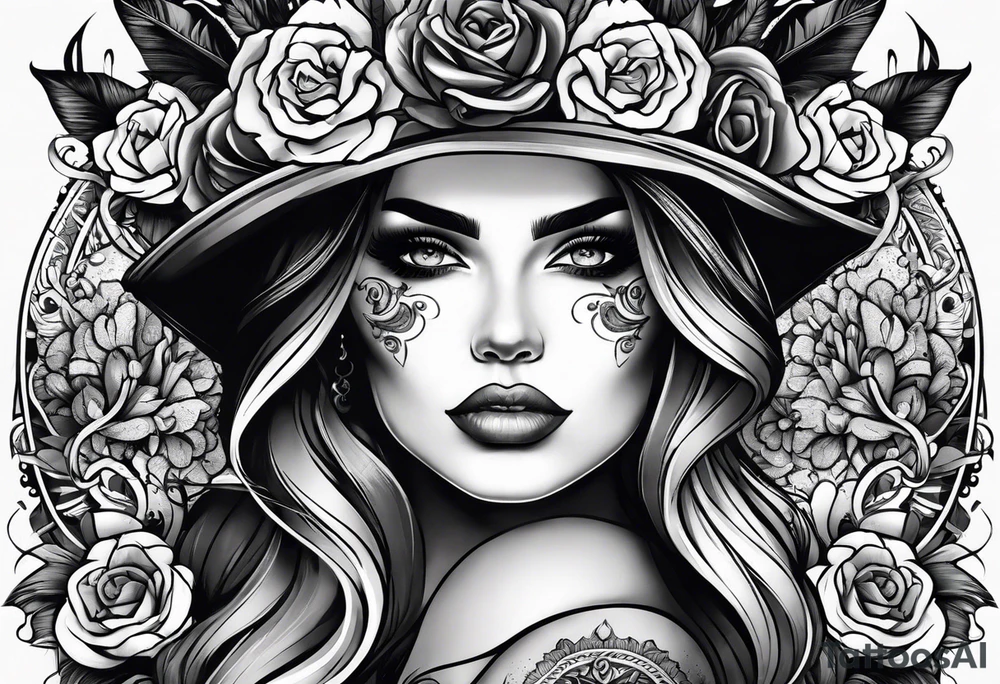 caveira e mulher abraçando tattoo idea