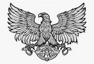 Slavic eagle tattoo idea