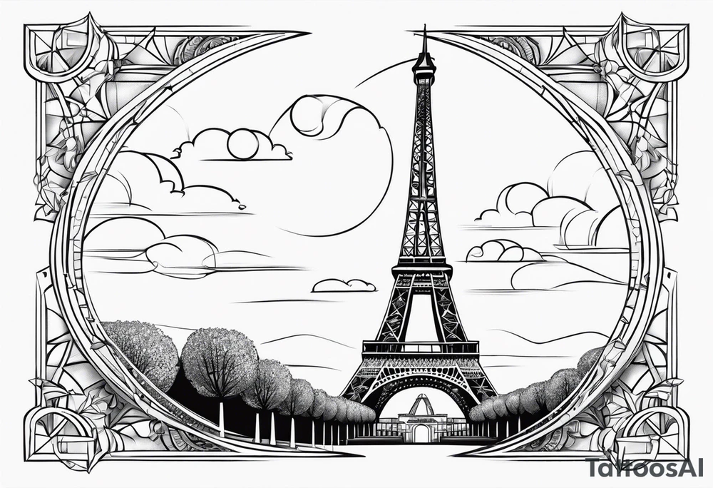 Eiffel tower tattoo idea