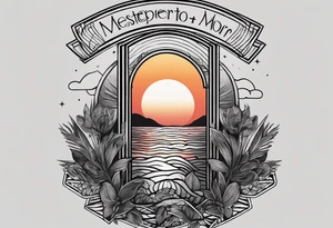 Simple line tattoo of a sunset with the inscription Memento mori
I want to put it on my knee
Without cocoas tattoo idea