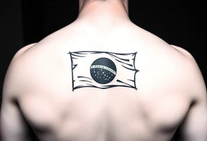 brazil flag tattoo idea