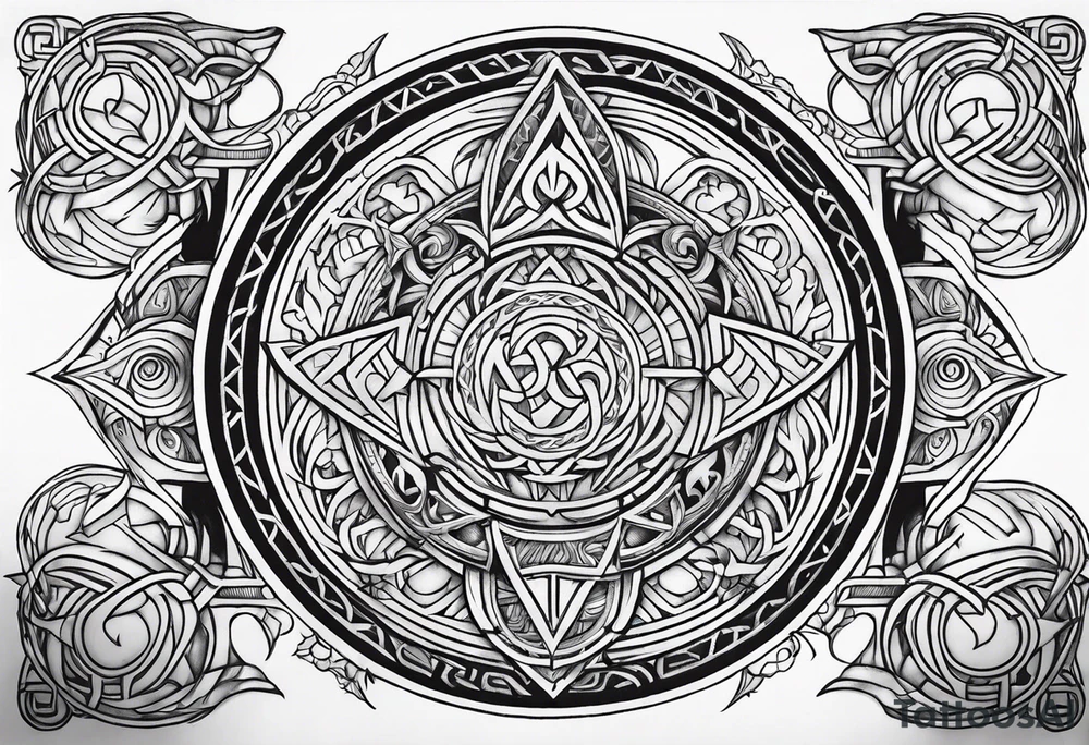 Norse symbols tattoo idea