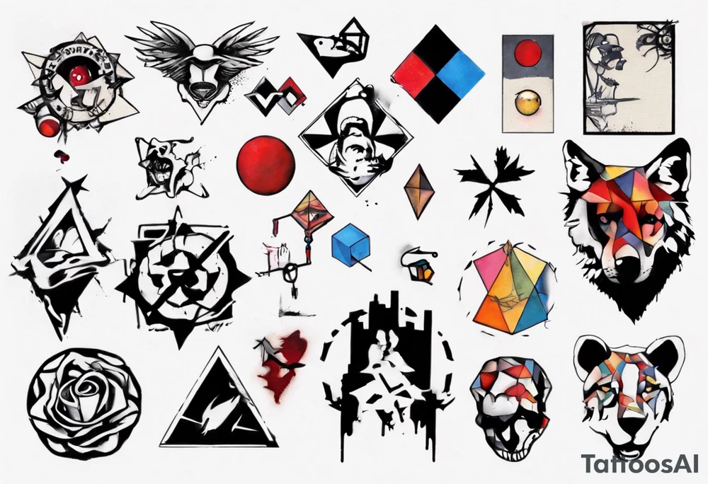 BANKSY ART STYLE tattoo idea