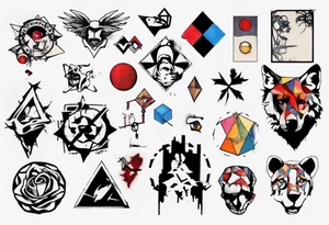 BANKSY ART STYLE tattoo idea