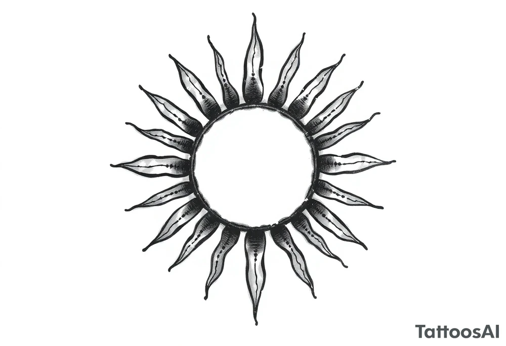 Sun tattoo idea