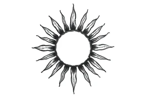 Sun tattoo idea