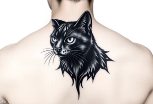 Black Cat tattoo idea