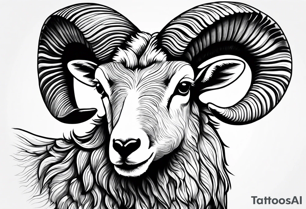 Bright angel trail with a big horn sheep tattoo idea