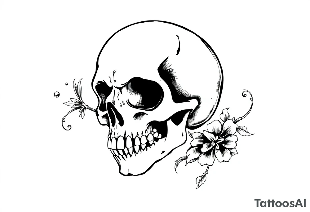 Gothic, skull tattoo idea