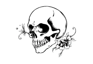 Gothic, skull tattoo idea