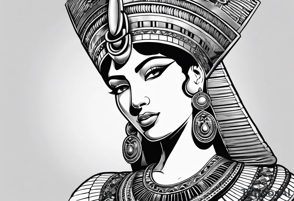 Cleopatra knowledge tattoo idea