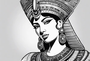 Cleopatra knowledge tattoo idea