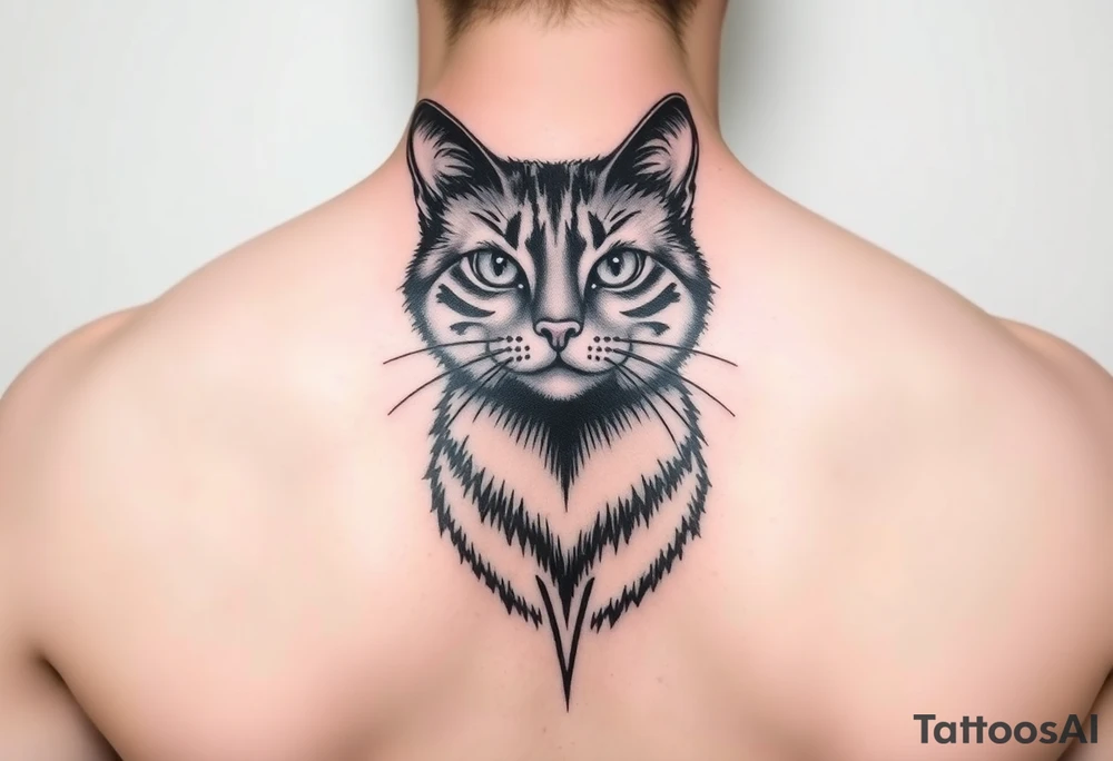 black cat tattoo idea