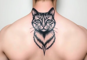 black cat tattoo idea
