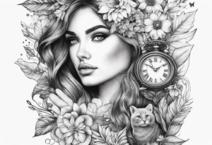 nature,beauty, animals,time tattoo idea