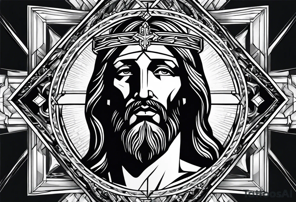 Jesus piece tattoo idea