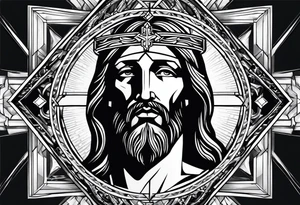 Jesus piece tattoo idea