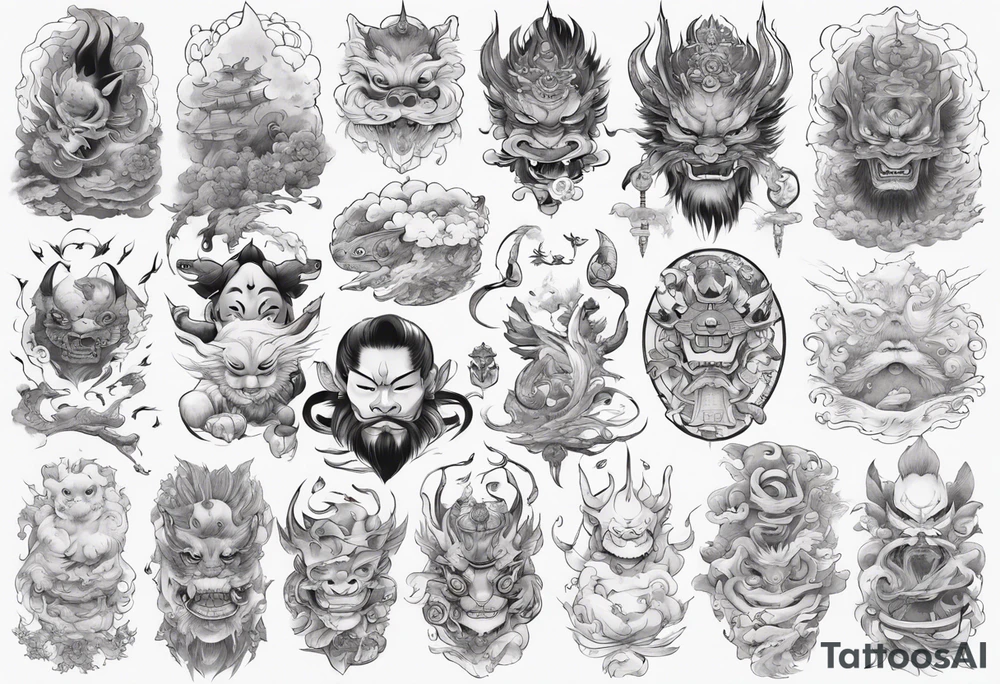 Japanese spiritual tattoo idea