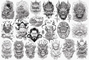 Japanese spiritual tattoo idea
