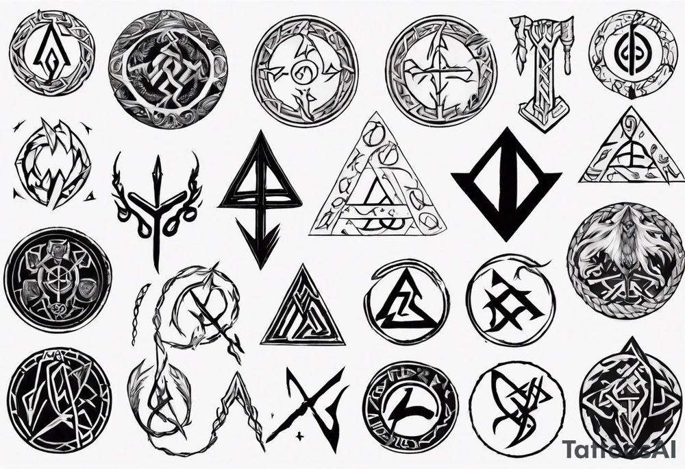 norse gods rune tattoo idea