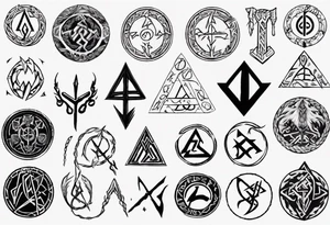 norse gods rune tattoo idea
