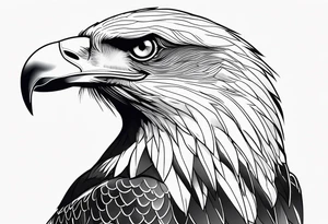 juvenile bald eagle tattoo idea