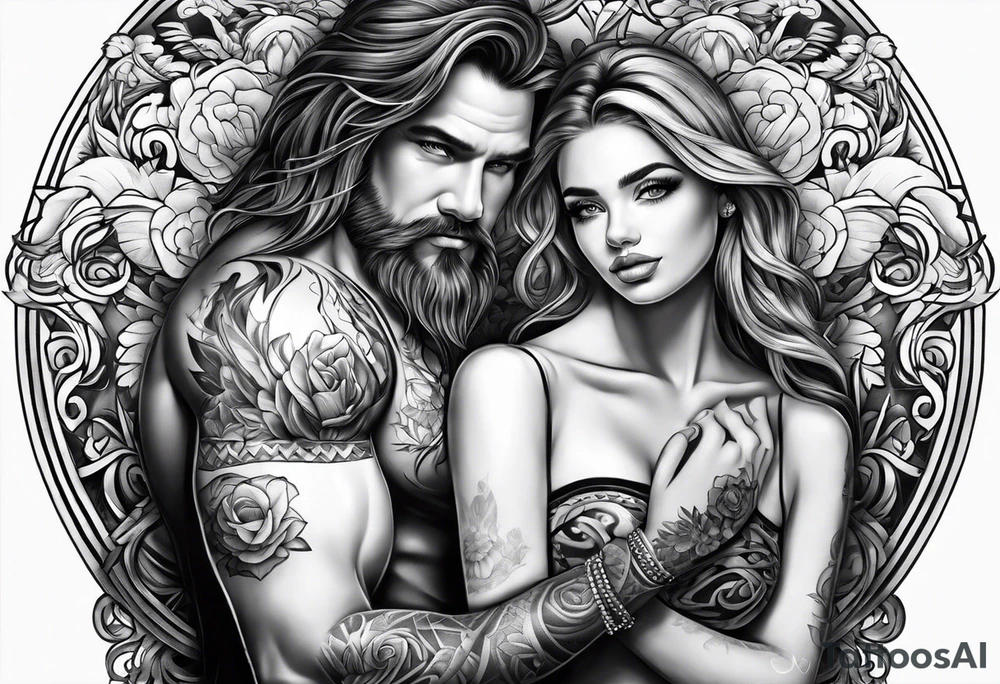 Father daughter tattoo idea