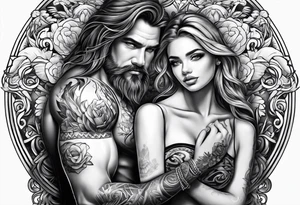 Father daughter tattoo idea