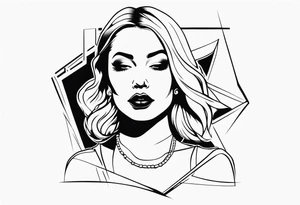 gangster female tattoo idea