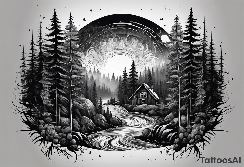 Dark Forest, Mine, Miner tattoo idea