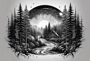 Dark Forest, Mine, Miner tattoo idea