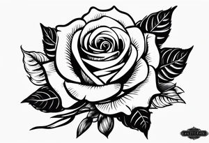 LAGUNA (last name tatttoo on forearm with words only and a rose) tattoo idea