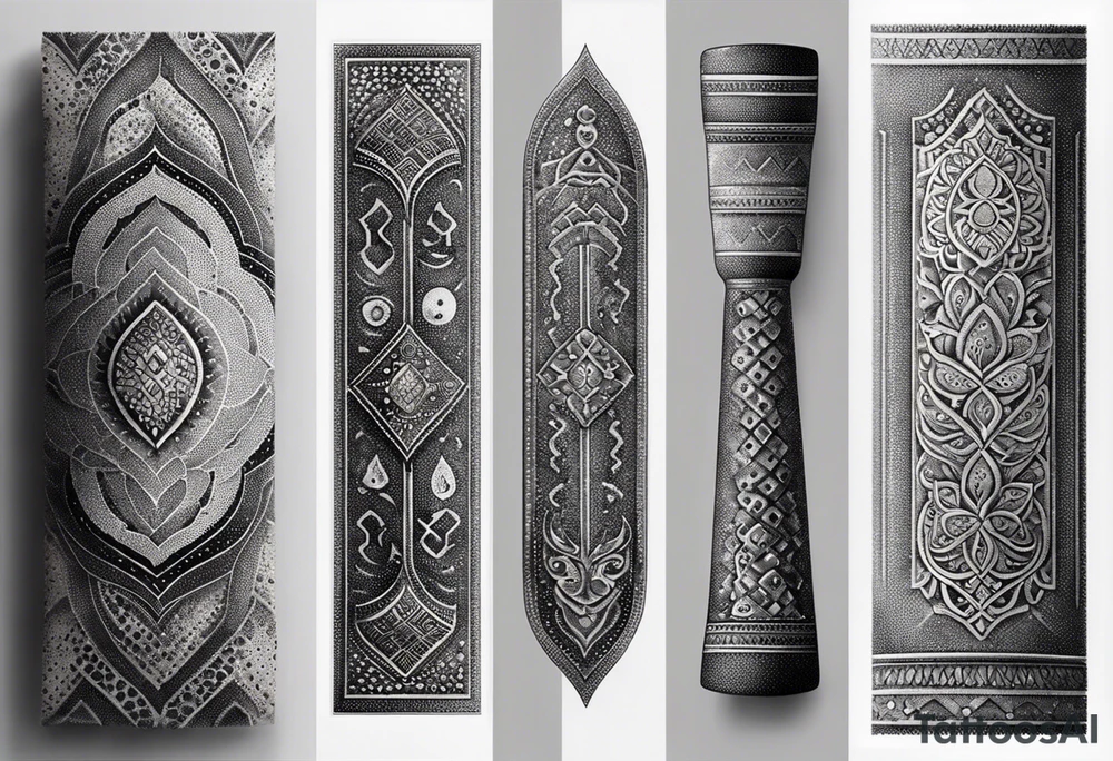 strength, small, Khachkar ,  elegant, lengthy, vishap tattoo idea