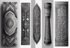 strength, small, Khachkar ,  elegant, lengthy, vishap tattoo idea