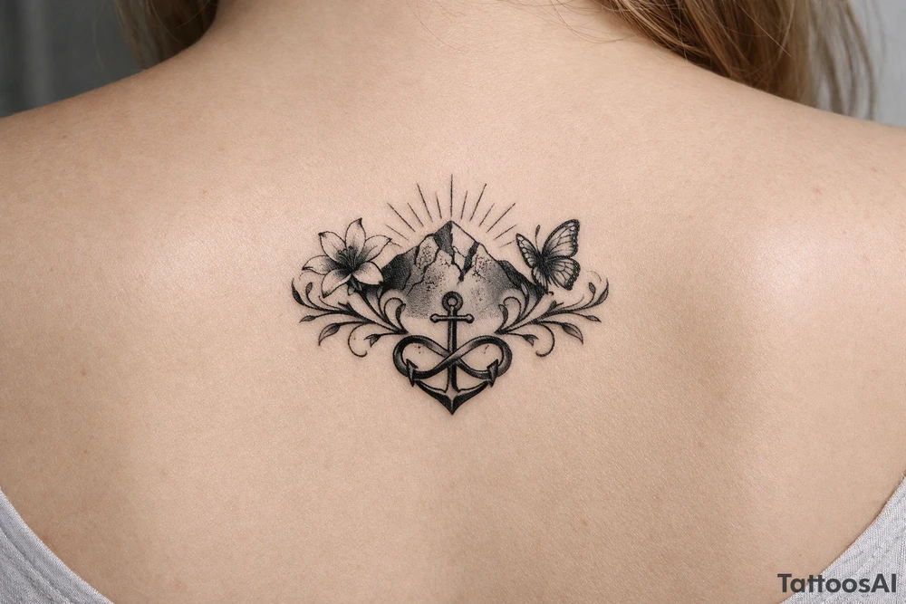 Symbol for strength and getting through hard times tattoo idea