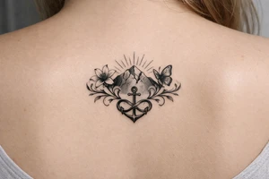 Symbol for strength and getting through hard times tattoo idea