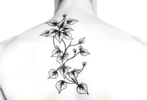 Poison ivy comis style sketch tattoo tattoo idea