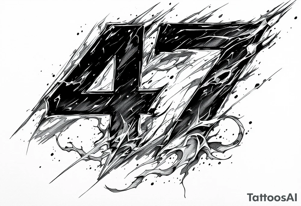 the number 47 tattoo idea