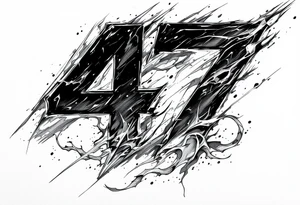 the number 47 tattoo idea