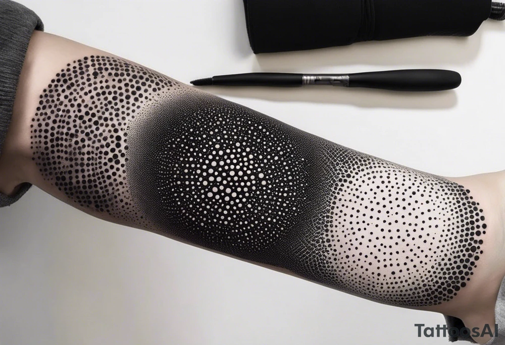 Design a tattoo resembling psychodelic experience, mysterious and a bit scary tattoo idea