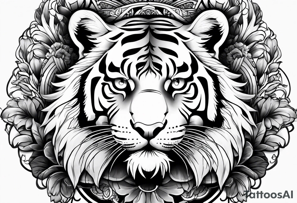 big tiger tattoo idea